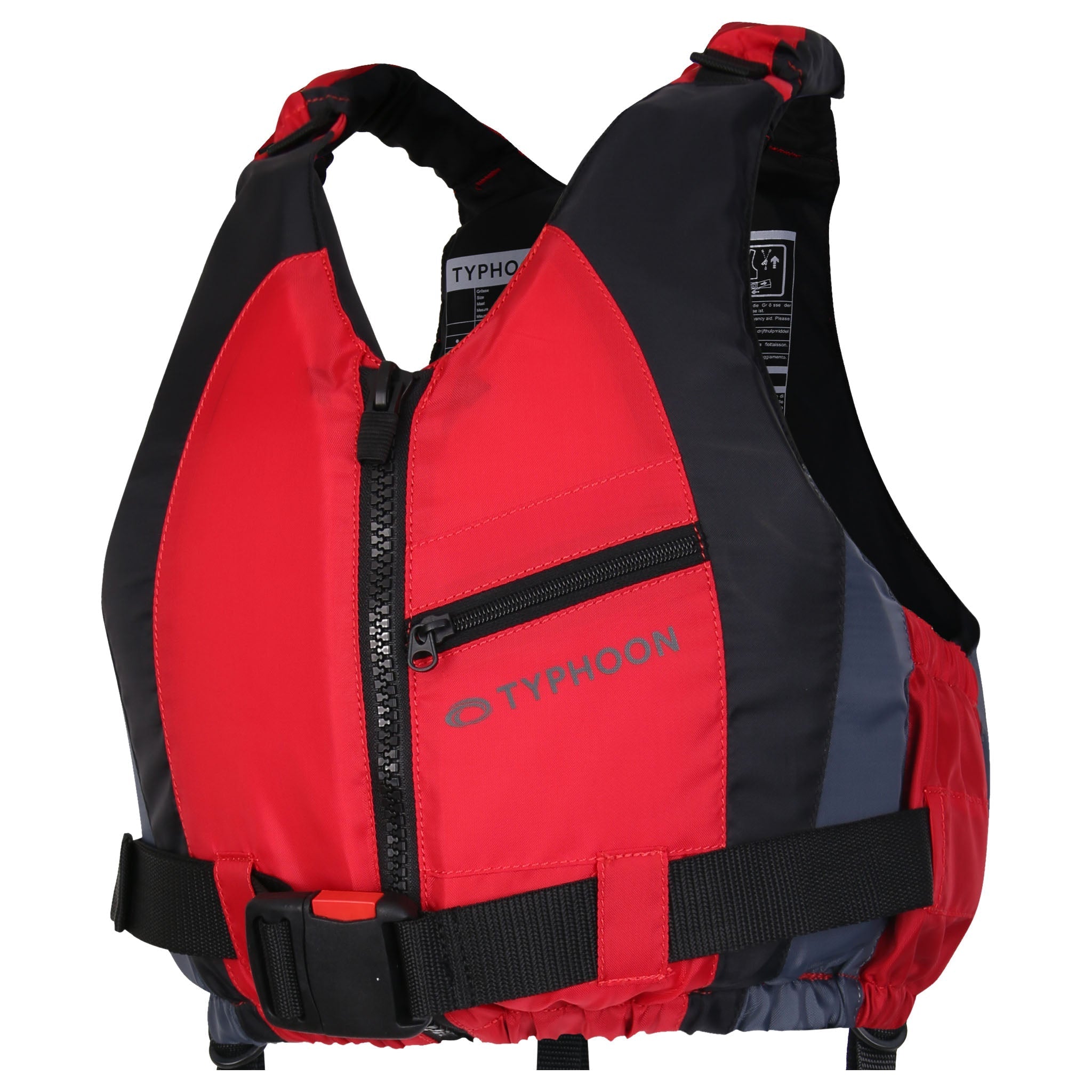 Typhoon Amrok 50N Buoyancy Aid for SUP, Kayak or Dinghy - Red/Graphite/Black