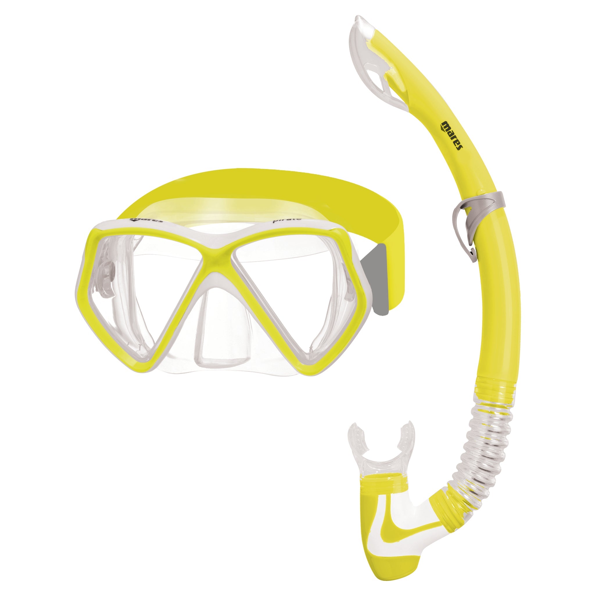 Mares Pirate Mask & Snorkel Set for Kids, Neon Colours