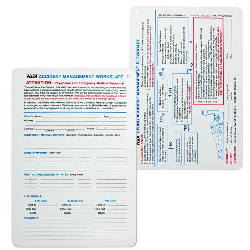 PADI Rescue Diver Course Manual with Slate