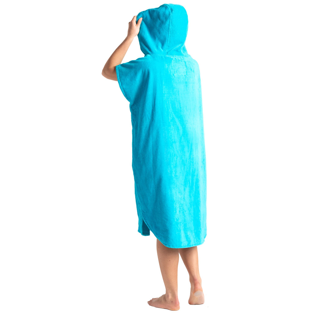 Robie Robes Original Towelling Beach Changing Robe Poncho - Blue Atoll