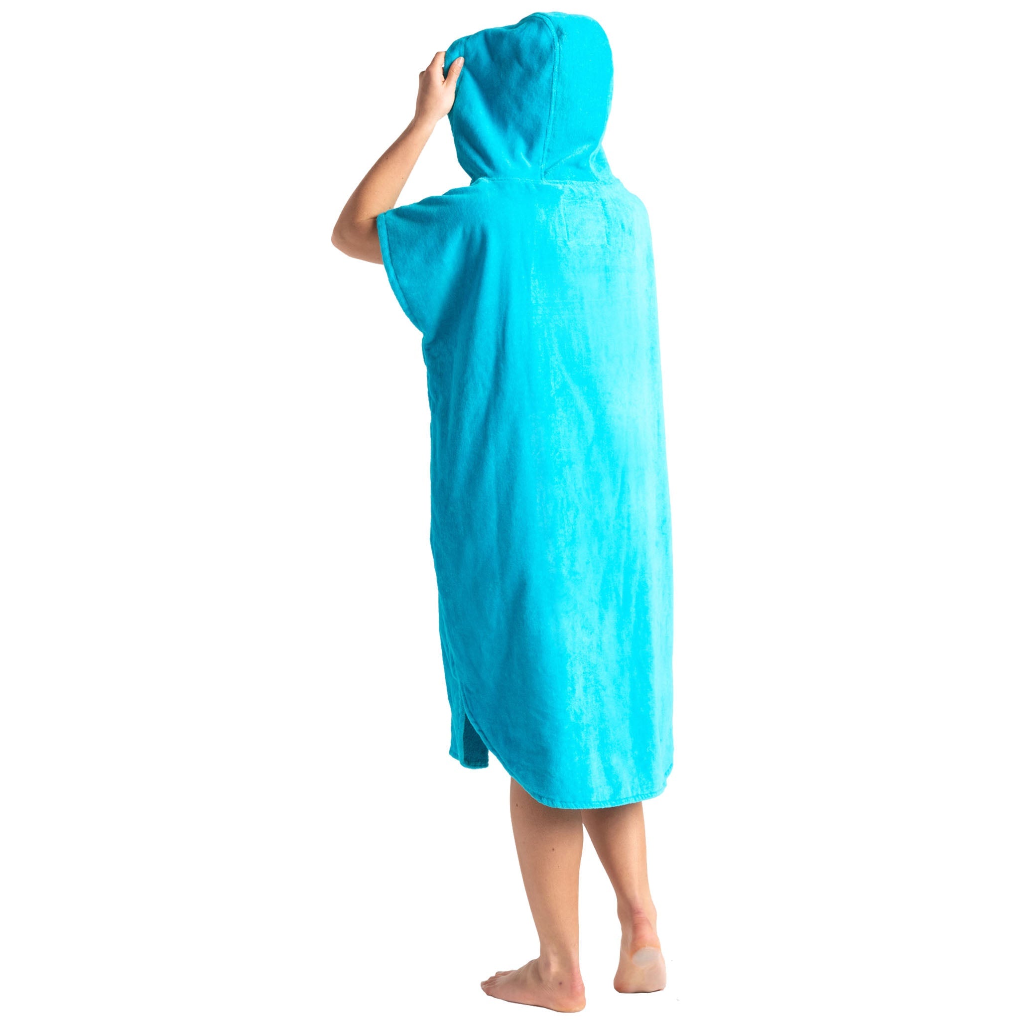Robie Robes Original Towelling Beach Changing Robe Poncho - Blue Atoll