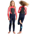 C-Skins Legend 4/3mm Junior Wetsuit - Slate/Coral Tie Dye/Ocean