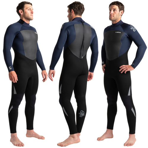 C-Skins Legend 5:4:3mm Men's Wetsuit Black/Slate Navy/Grey