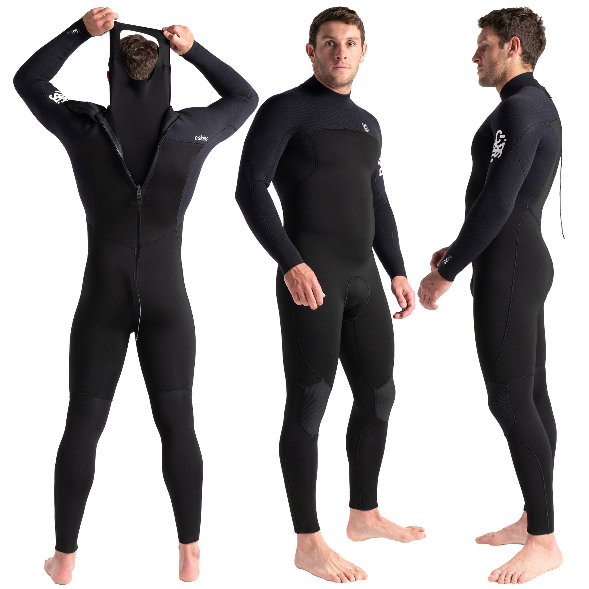 C-Skins Session 5/4/3mm Men's Wetsuit Back Zip
