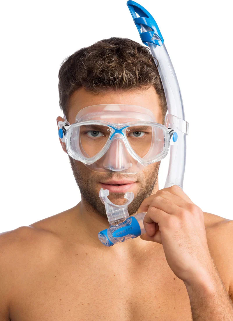 Cressi Marea Mask & Gamma Adult Snorkelling Set