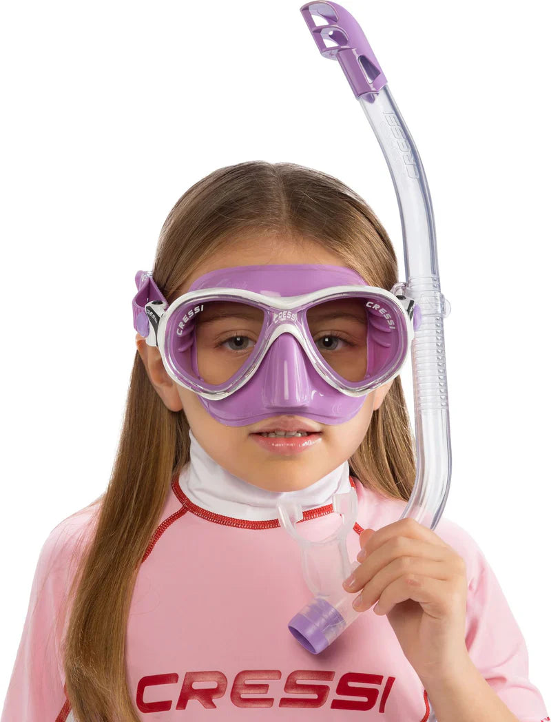 Cressi Marea Junior Mask & Snorkel Set Coloured Silicone