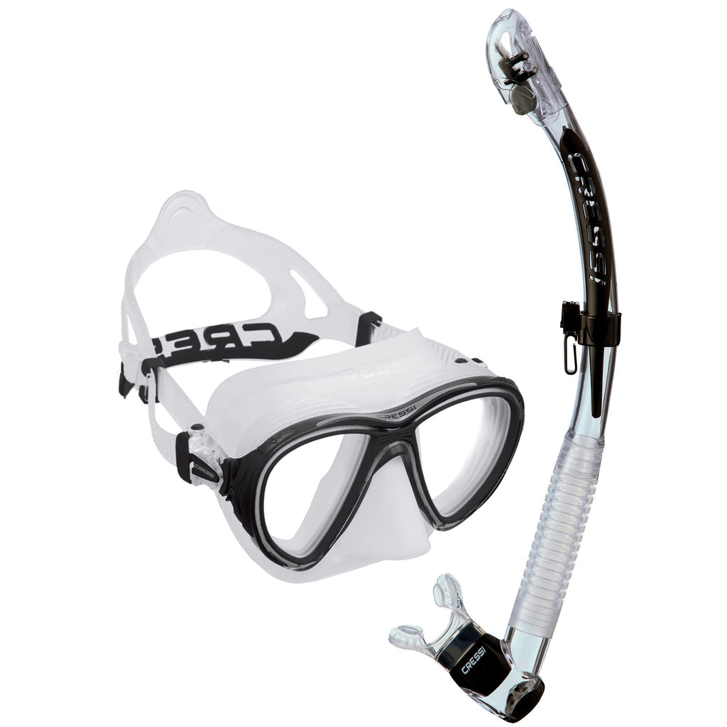 Cressi Quantum Mask & Itaca Ultra Dry Snorkelling Combo
