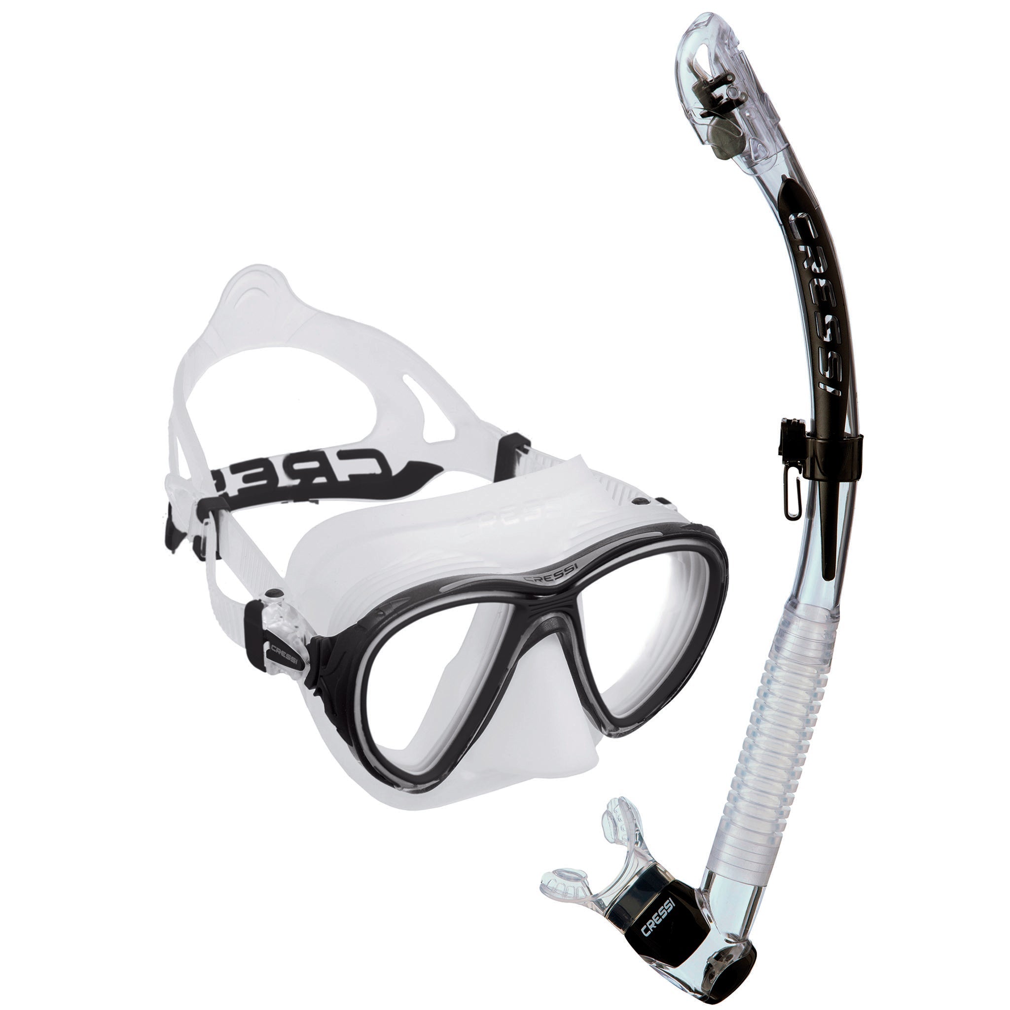 Cressi Quantum Mask & Itaca Ultra Dry Snorkelling Combo