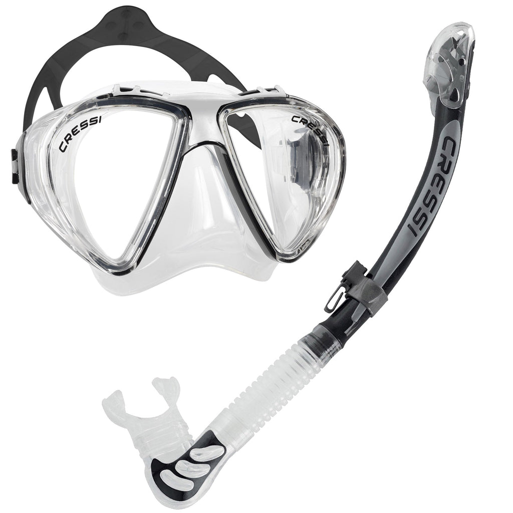 Cressi Penta Mask & Alpha Ultra Dry Snorkel Set