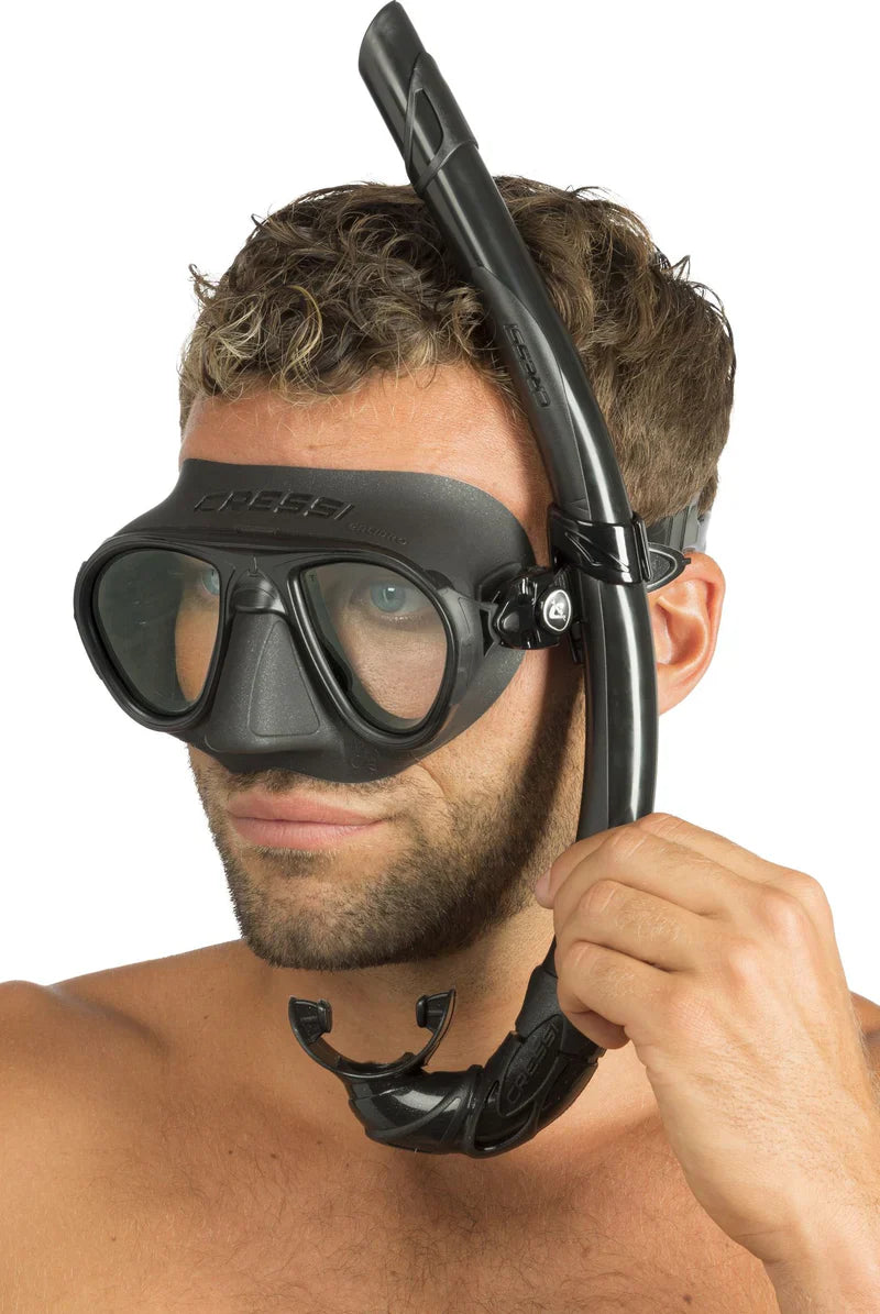 Cressi Calibro Mask & Corsica Snorkel Freediving Set