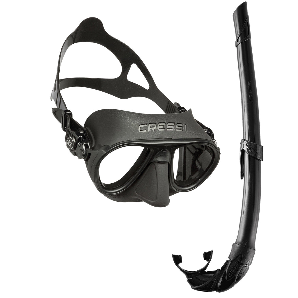 Cressi Calibro Mask & Corsica Snorkel Freediving Set