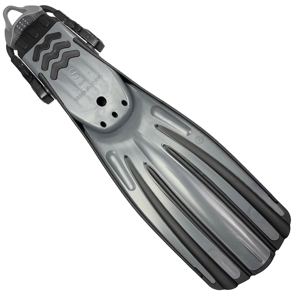 Fourth Element Rec Fins for Scuba Diving & Snorkelling - Black Grey