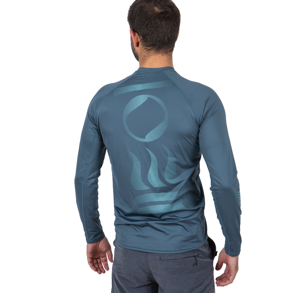 Fourth Element Men's Hydro-T UPF50+ Rash Top Long Sleeve Baltic Blue