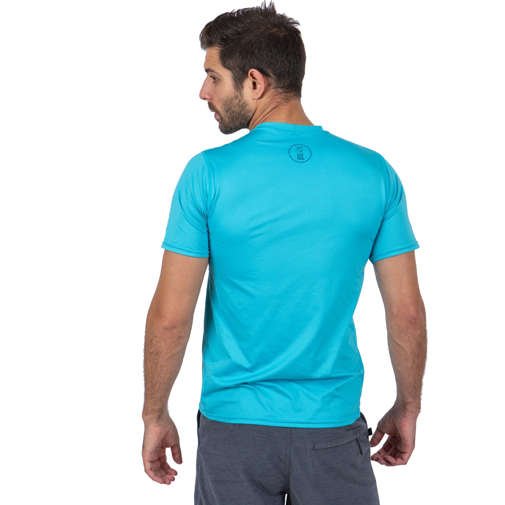 Fourth Element Men's Hydro-T UPF50+ Rash Top Short Sleeve Azure Blue