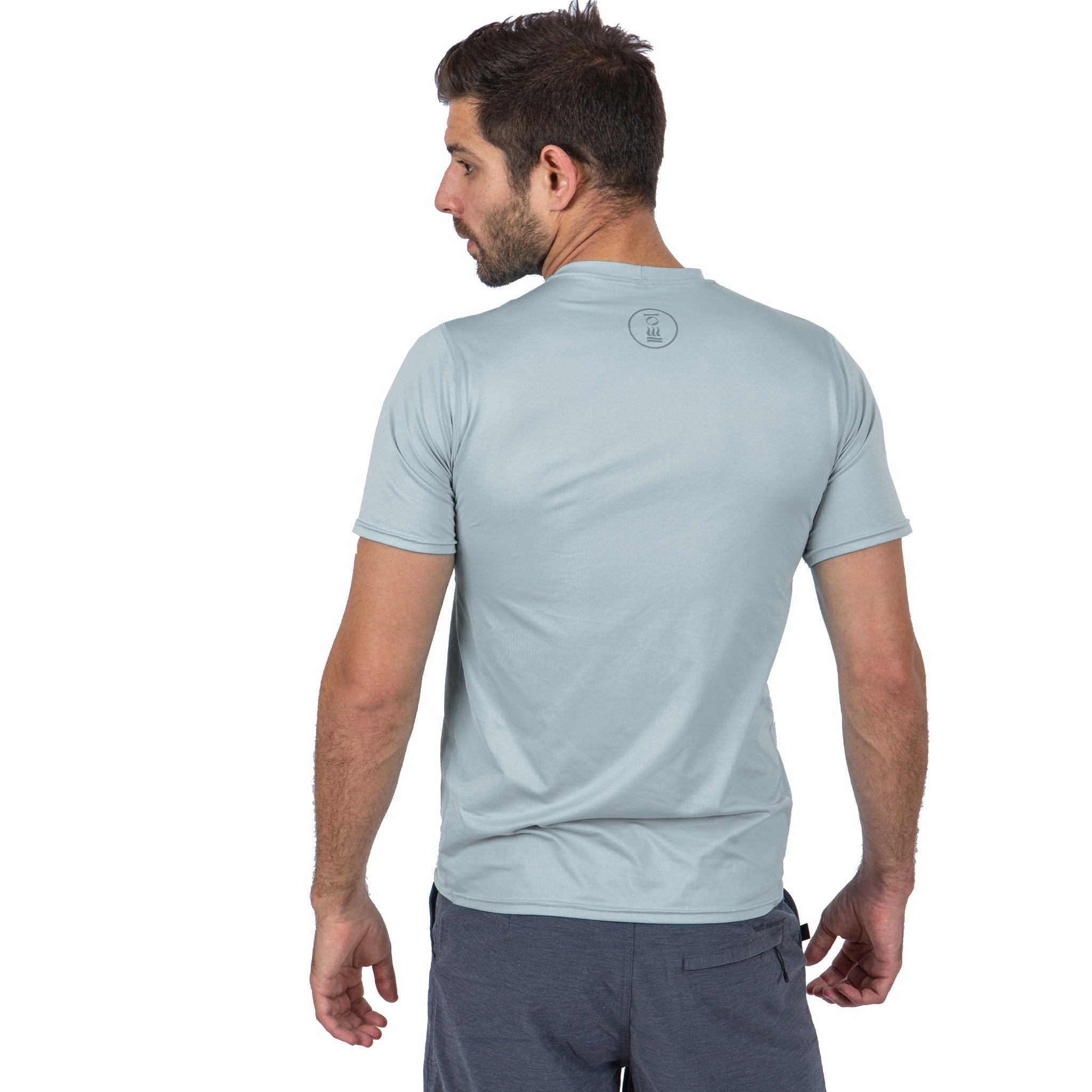 Fourth Element Men's Hydro-T UPF50+ Rash Top Short Sleeve Ice Blue
