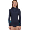 Fourth Element Women's Hydroskin Ocean Positive Long Sleeve Rash Guard Midnight Navy