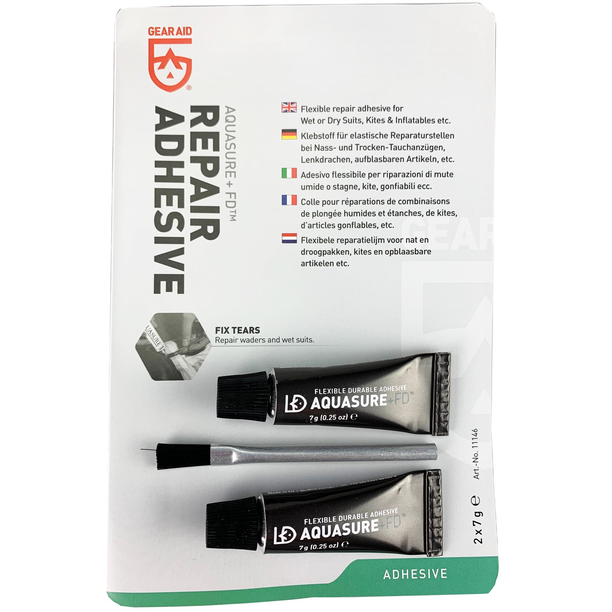 Gear Aid Aquasure+FD Repair Adhesive Twin Pack