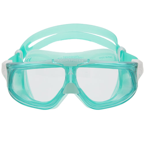 Aquasphere Seal 2.0 Swimming Mask Goggles Green Clear Lenses