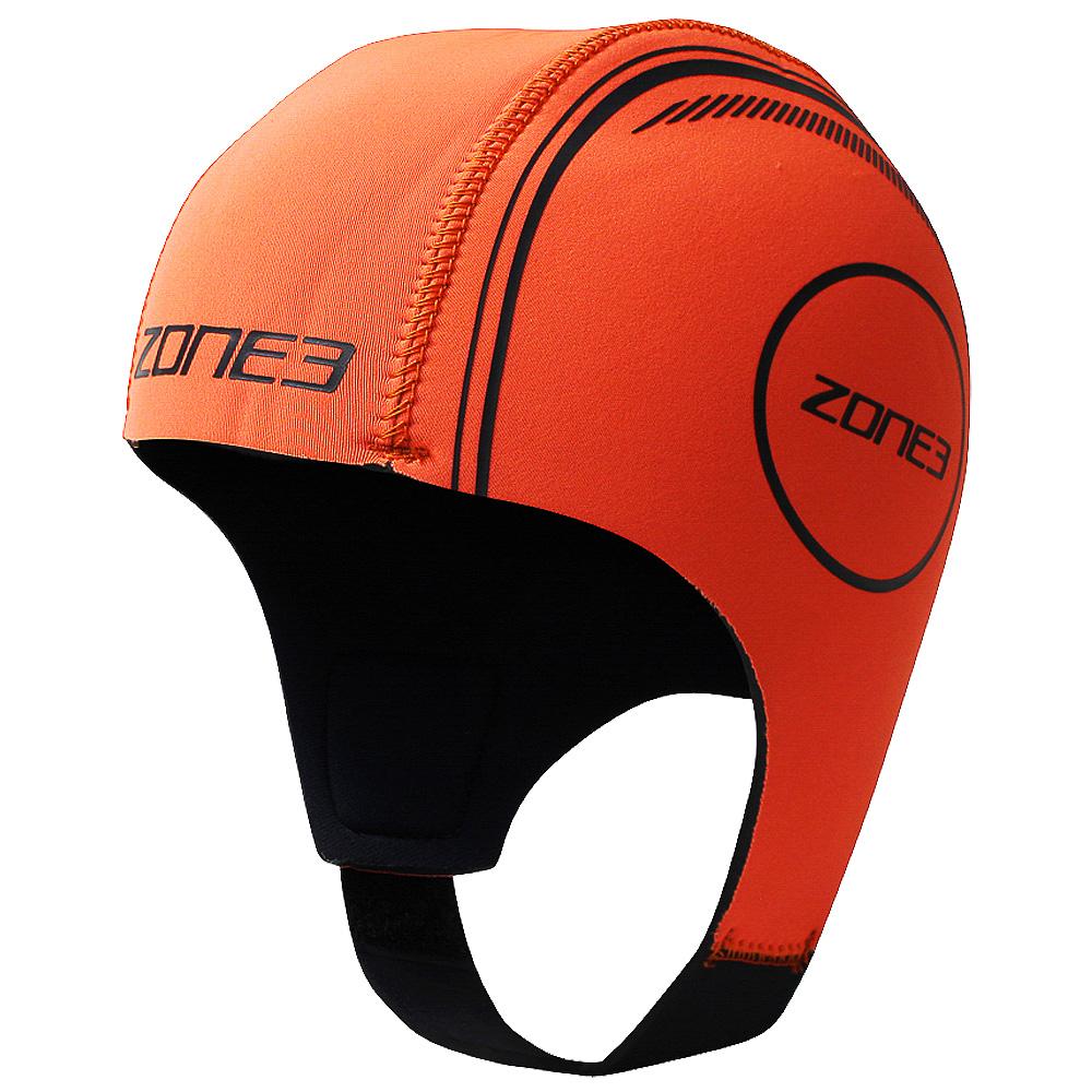 Zone3 Neoprene Swim Cap High Vis Orange