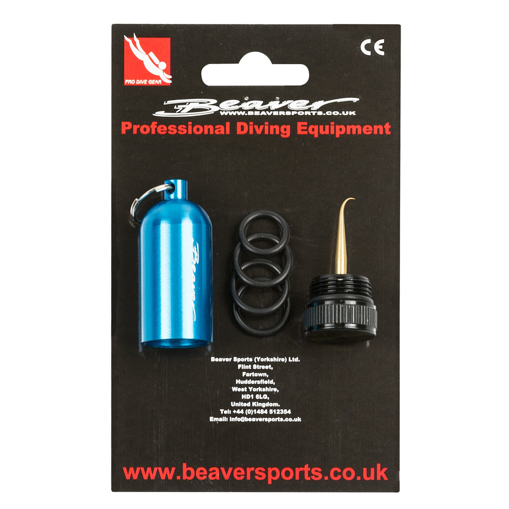 Beaver Tank Shaped Keyring with Pick and Cylinder O-Rings