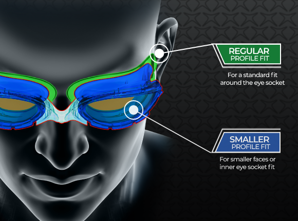 Zoggs Predator Goggles Regular Profile Fit Tinted Lenses