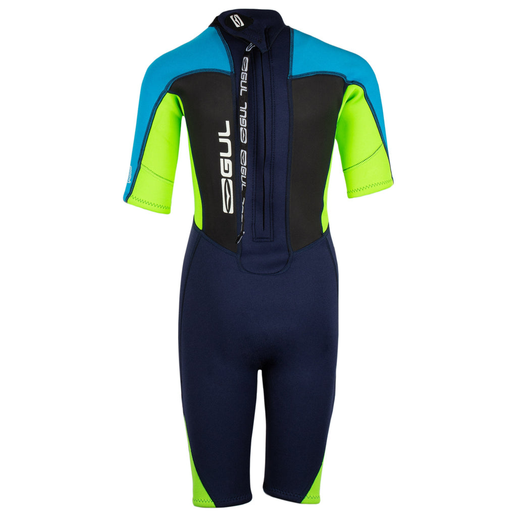 Gul Response 3/2mm Junior Shortie Wetsuit - Navy Lime