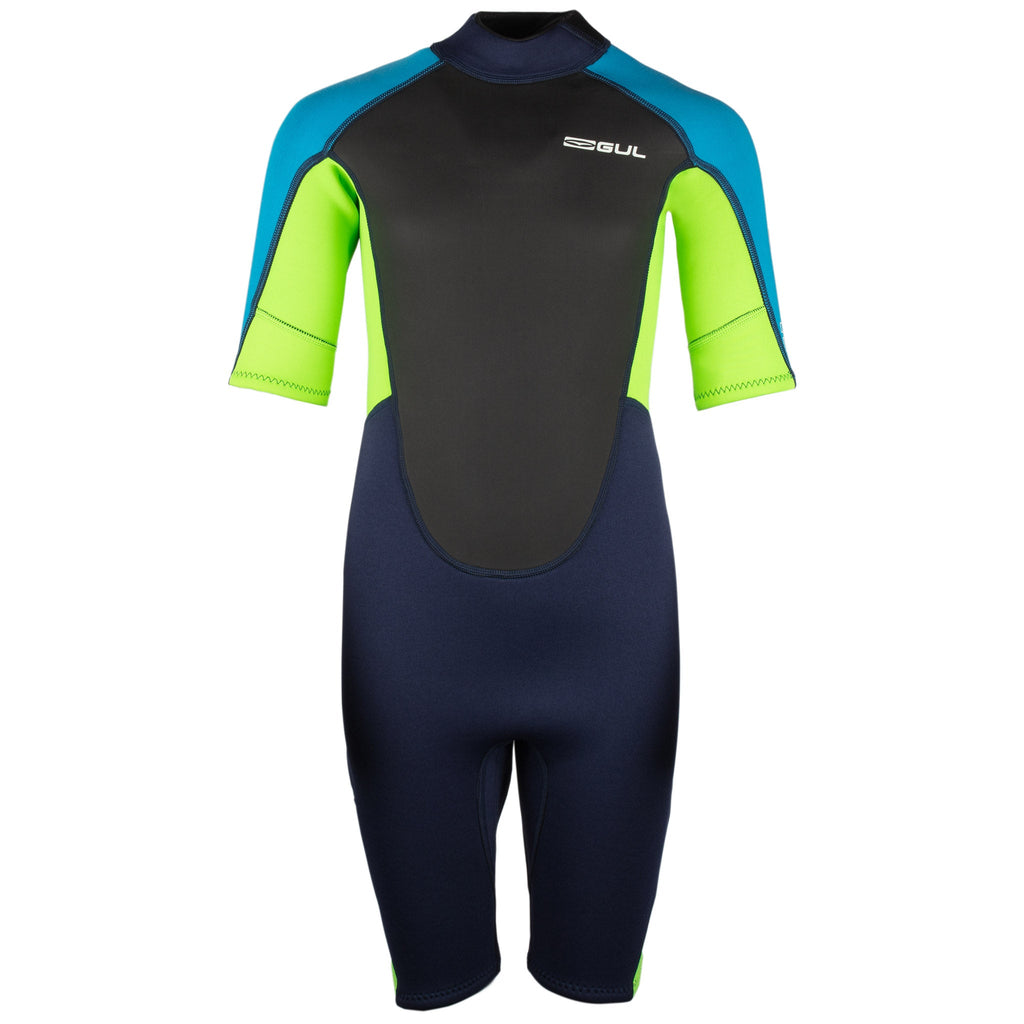Gul Response 3/2mm Junior Shortie Wetsuit - Navy Lime