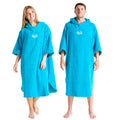 Robie Robes Adult Original Long Sleeve Towelling Beach Changing Poncho - Blue Atoll