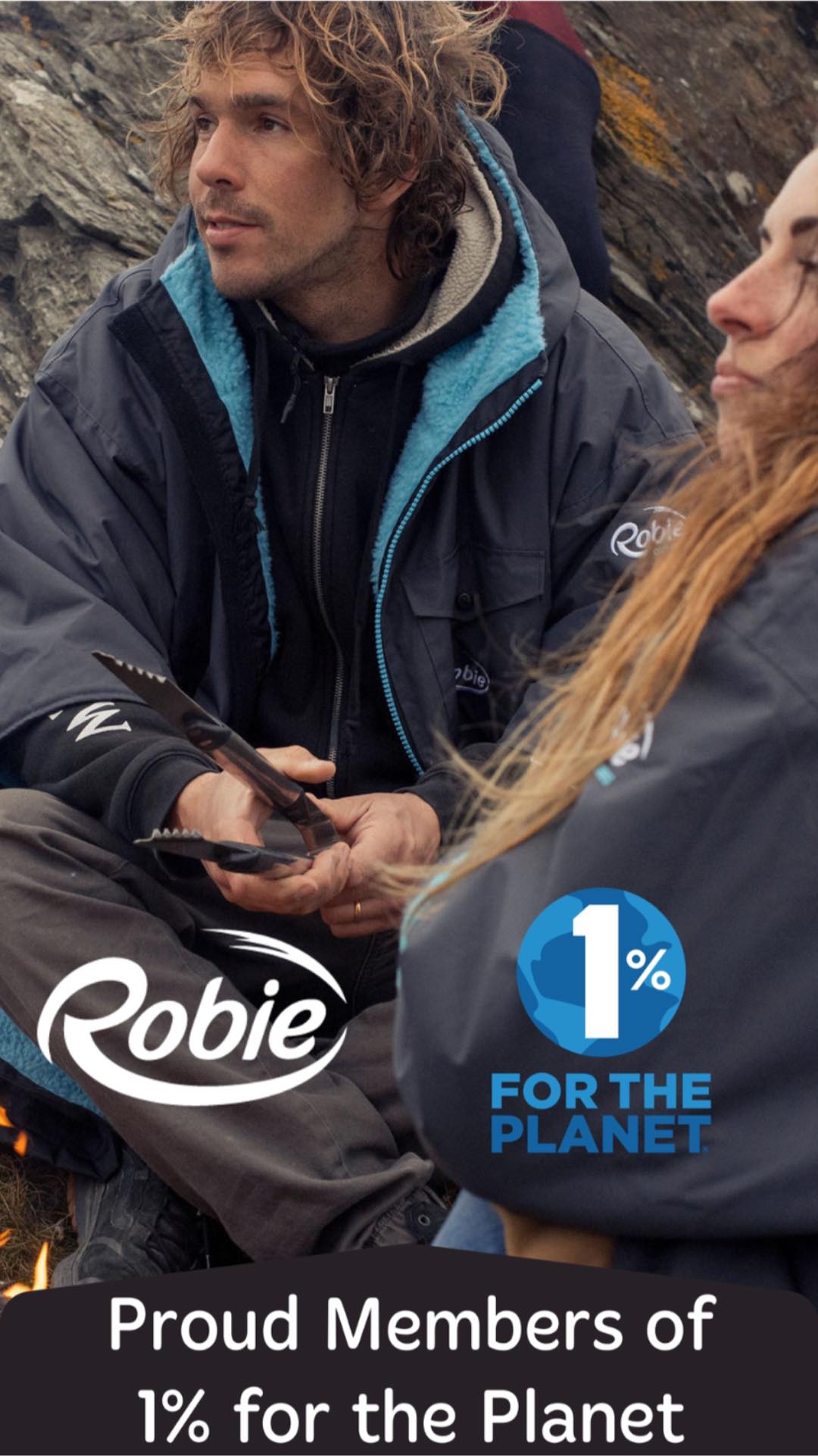 Robie JUNIOR Dry Series Recycled Long Sleeve Changing Robe - India Ink/Blue Atoll