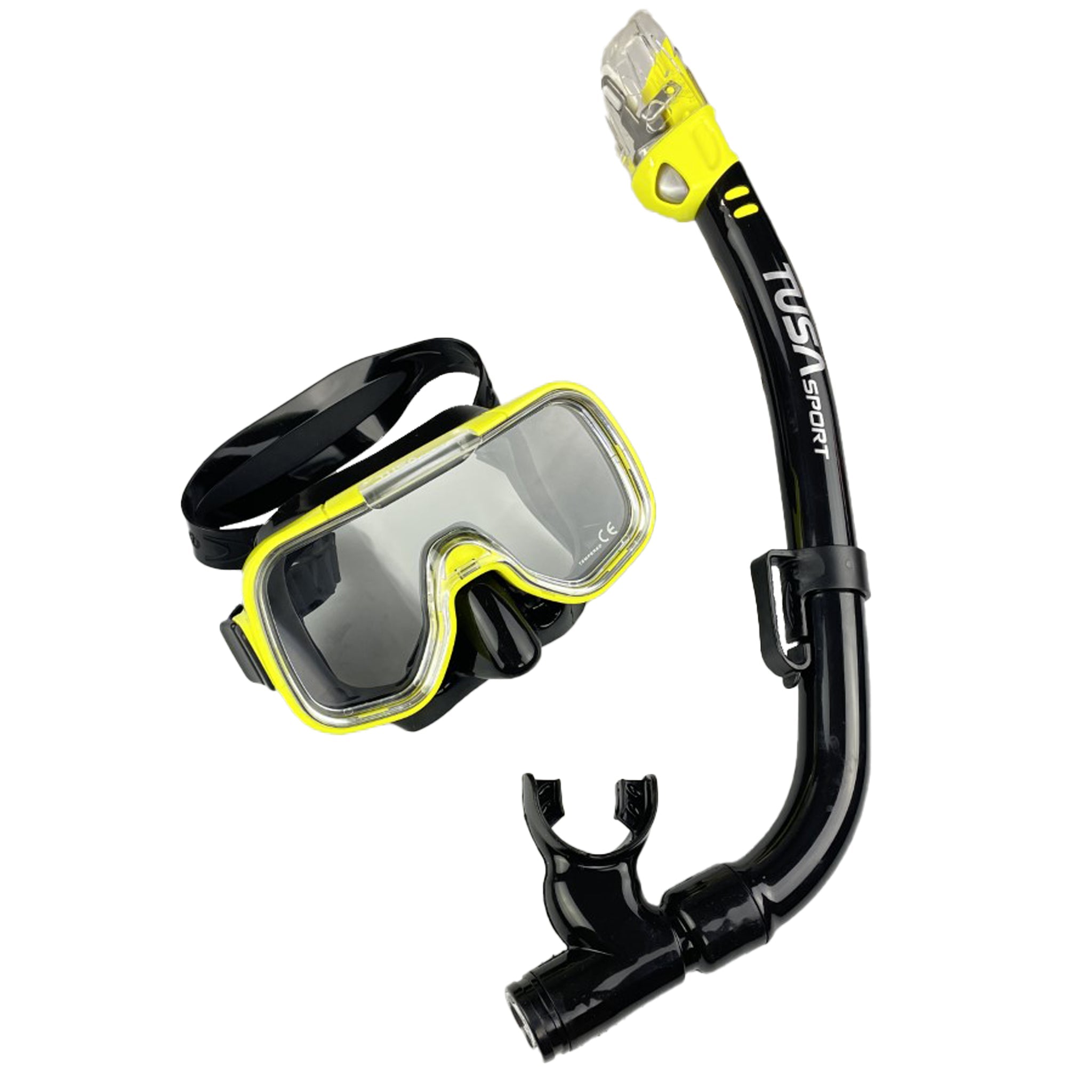 Tusa Mini-Kleio Mask & Dry Snorkel Set Black