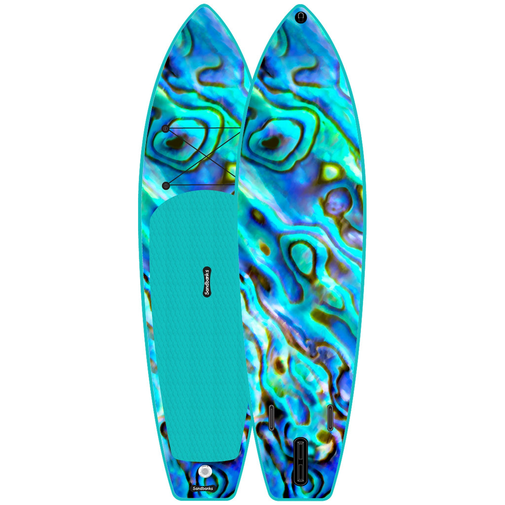 Sandbanks SUP Ultimate Art 10' 6" iSUP Paddle Board Package - Paua