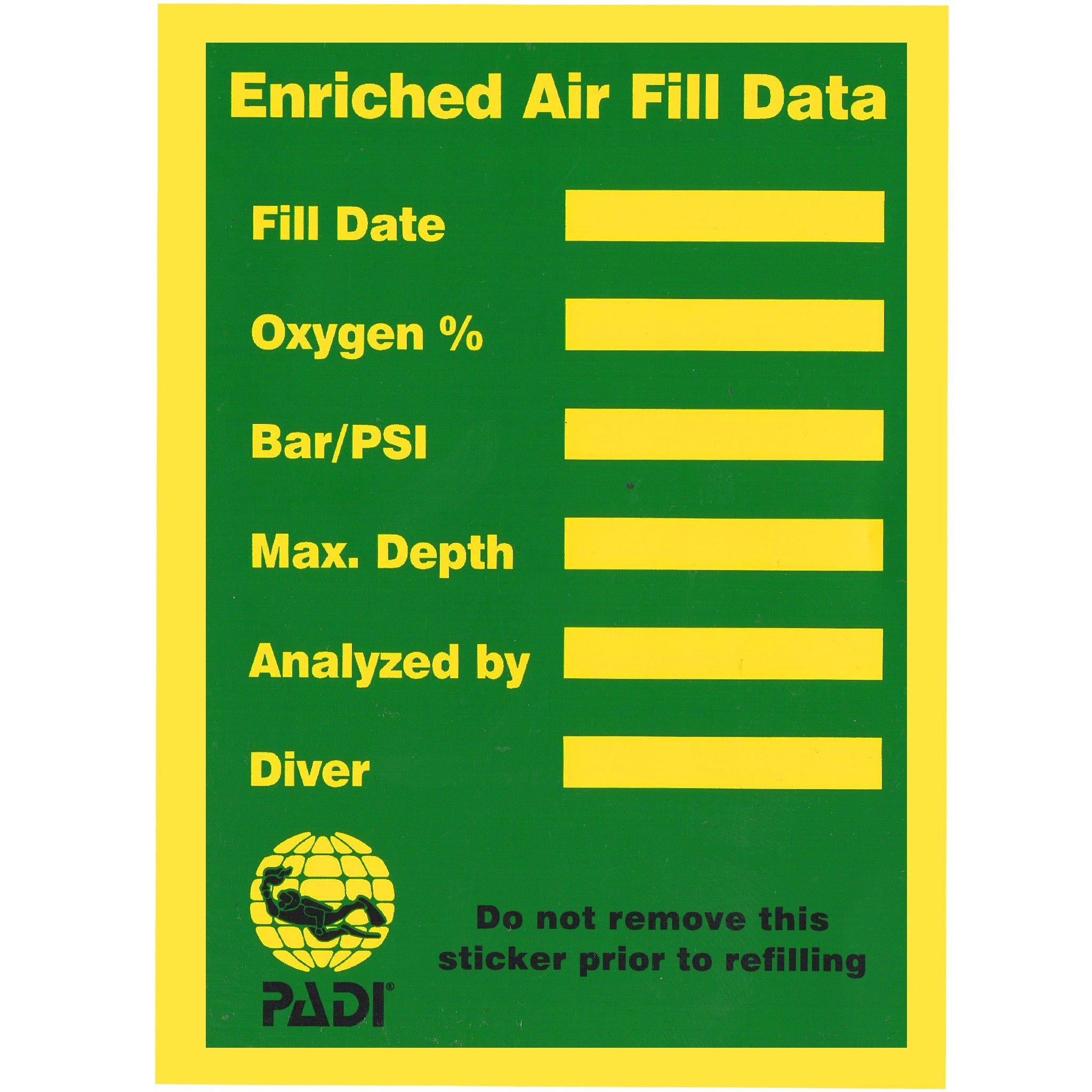 Compressed Gas Stickers