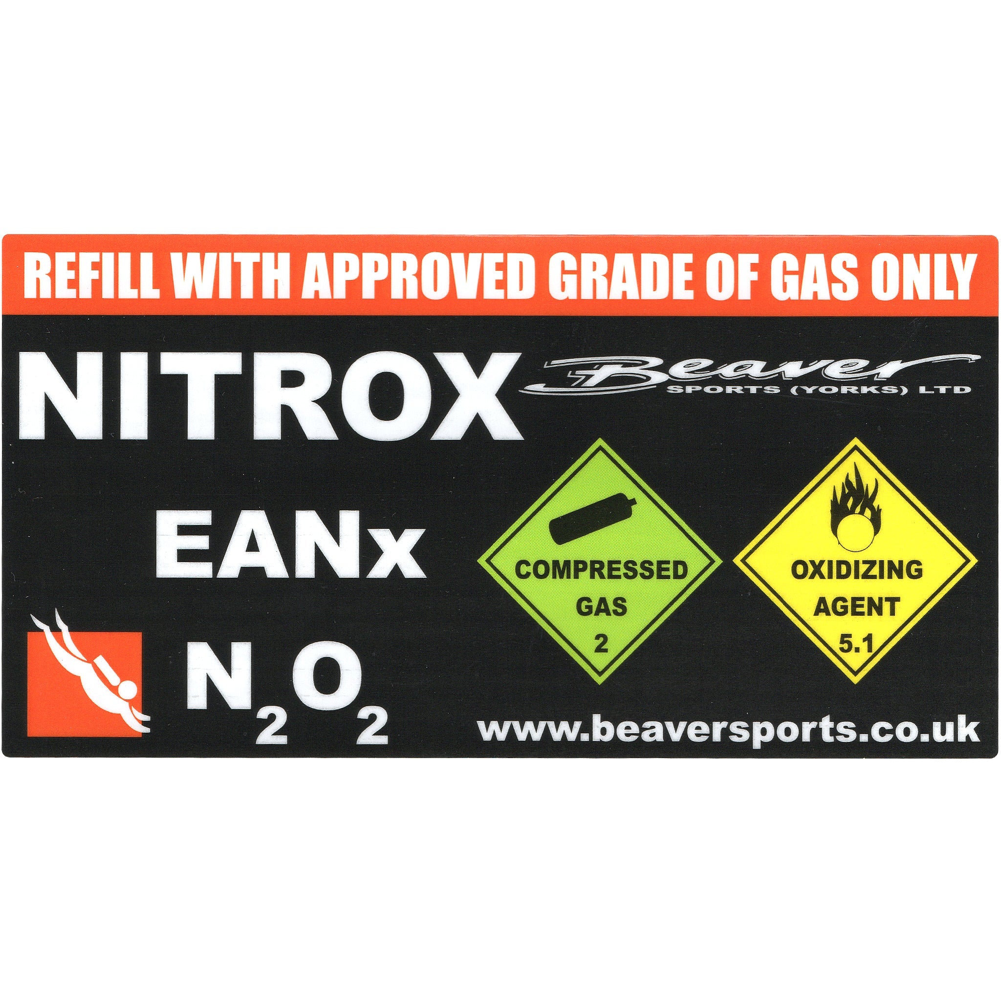 Compressed Gas Stickers