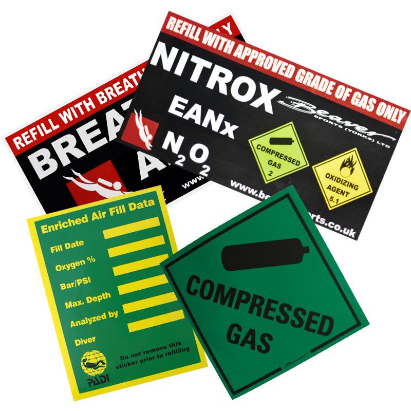 Compressed Gas Stickers